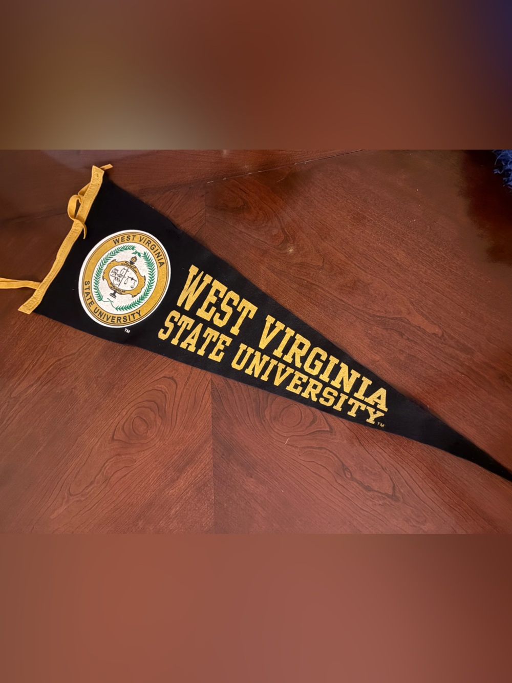 West Virginia State University Black & Gold Pennant
